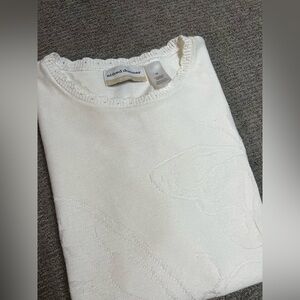 NWT Alfred Dunner short sleeve butterfly etched scalloped neck sweater size 1x